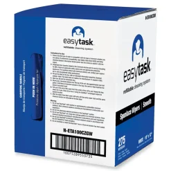 Online 10 in. x 12 in. 1-Ply Easy Task Center-Pull A100 Wiper - White Cleaning & Janitorial Supplies