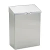 Clearance 8 in. x 4 in. x 11 in. Wall Mount Sanitary Napkin Receptacle - Stainless Steel Trash & Waste Bins