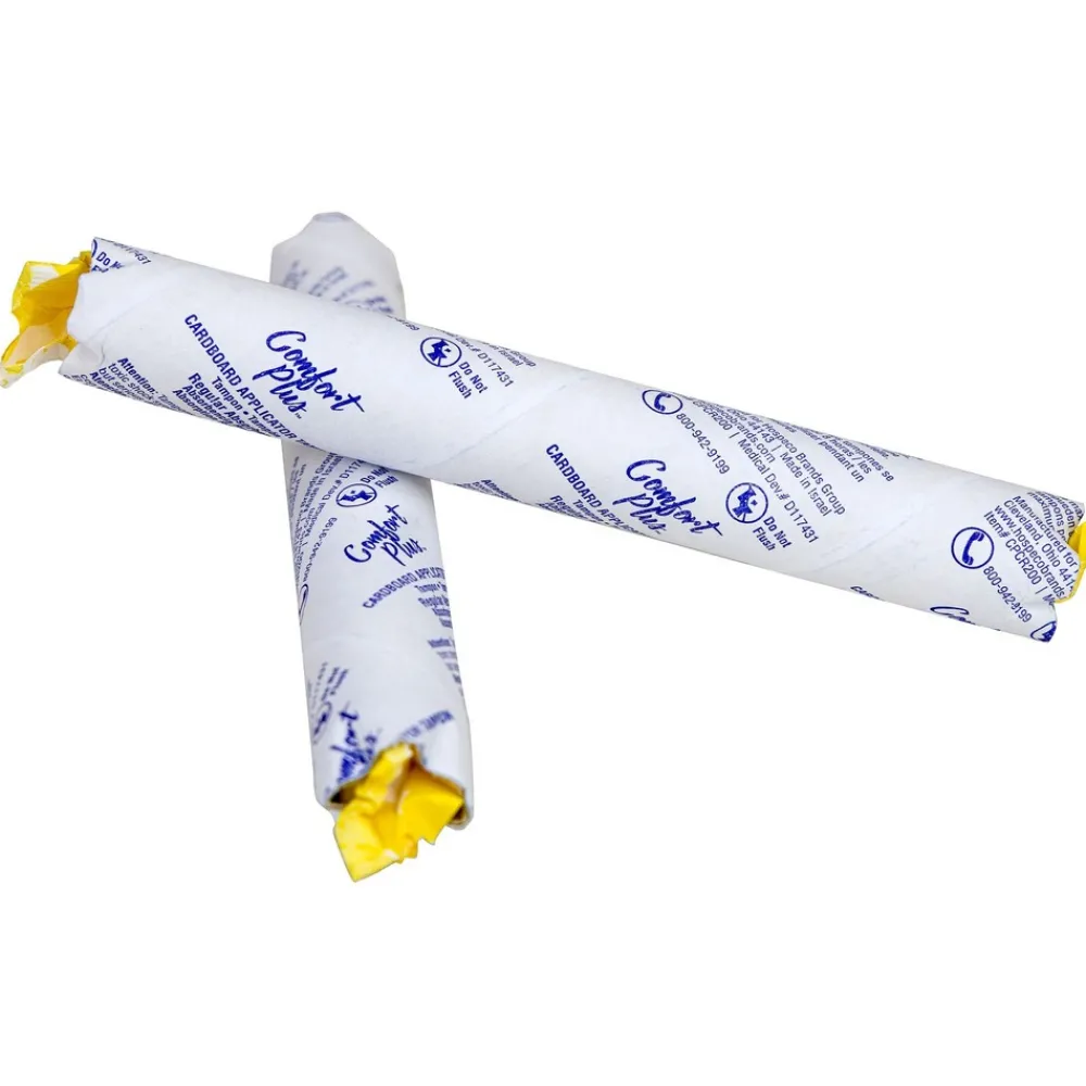 New Comfort Plus Regular Absorbency Cardboard Applicator Vended Tube Tampon (200/Carton) Cleaning & Janitorial Supplies