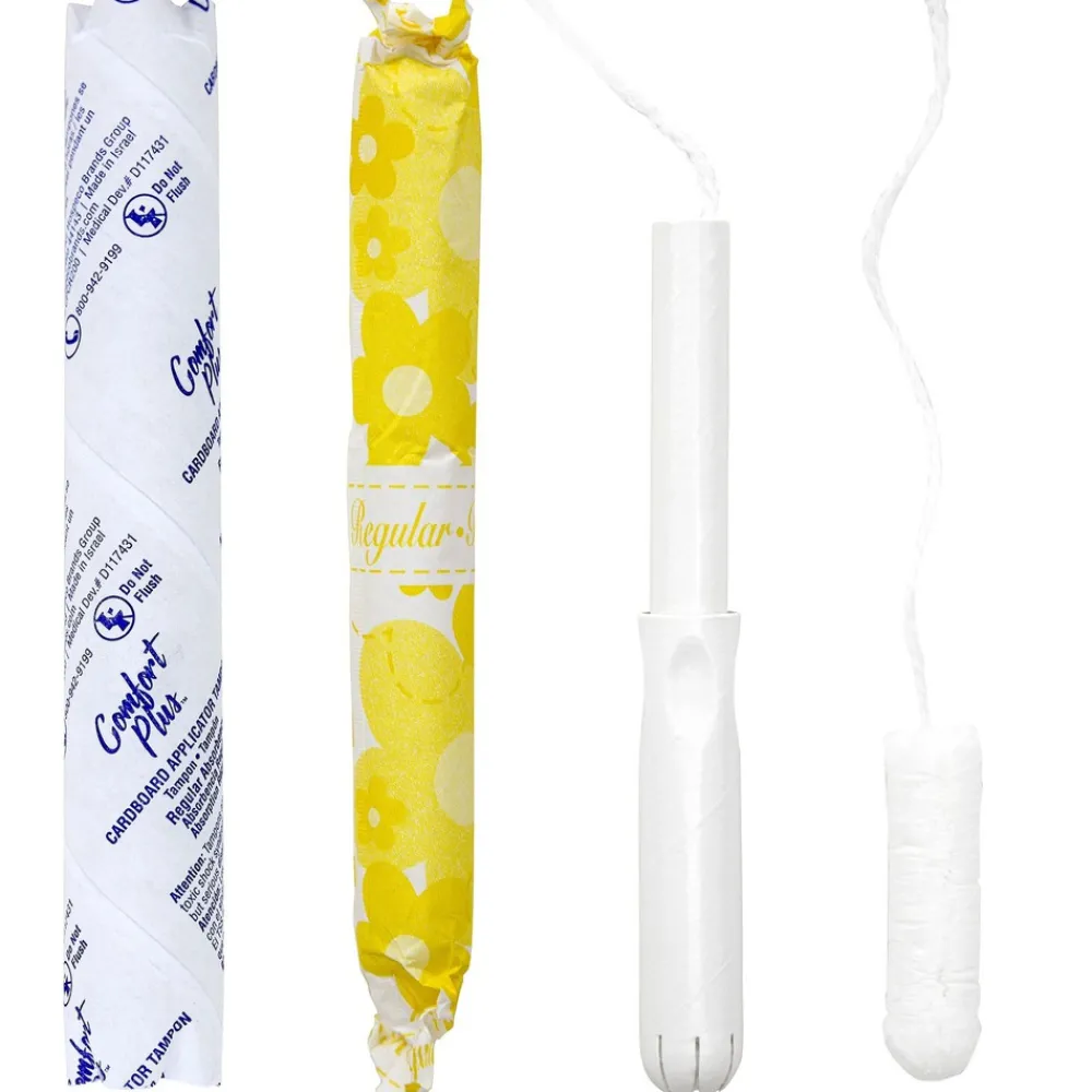 New Comfort Plus Regular Absorbency Cardboard Applicator Vended Tube Tampon (200/Carton) Cleaning & Janitorial Supplies