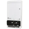 New Evogen 14 in. x 7.75 in. x 26.25 in. Metal Feminine Hygiene Dispenser - White/Black Cleaning & Janitorial Supplies