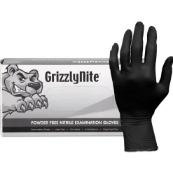 Hot GL-N105FX ProWorks GrizzlyNite Nitrile Gloves - X-Large Black (1000/Carton) Work Gloves