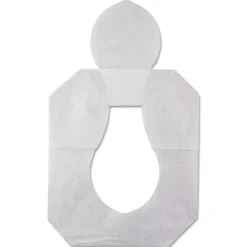 Outlet Health Gards 14.25 in. x 16.5 in. Half-Fold Toilet Seat Covers - White (250-Piece/Pack, 10-Pack/Carton) Cleaning & Janitorial Supplies