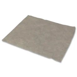 Best TASKBrand All Sorb 15 in. x 18 in. 0.22-Gallon Industrial Sorbent Pad - Gray (100/Pack) Cleaning & Janitorial Supplies