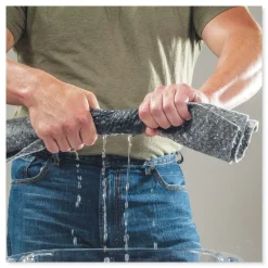 Best TASKBrand All Sorb 15 in. x 18 in. 0.22-Gallon Industrial Sorbent Pad - Gray (100/Pack) Cleaning & Janitorial Supplies