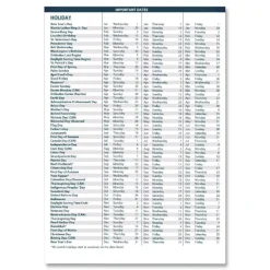 Best 11 in. x 8.5 in. 14-Month (Jul 2025-Aug 2026) Wirebound Academic Monthly Planner - Black Cover Calendars & Planners