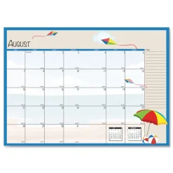 New 10 in. x 7 in. 12-Month (Jan to Dec) 2026 Seasonal Monthly Planner - Illustrated Seasons Artwork/Light Blue Cover Calendars & Planners