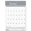 Outlet 22 in. x 31.25 in. 12-Month (Jan-Dec 2026) Bar Harbor Recycled Wirebound Monthly Wall Calendar - White/Blue/Gray Sheets Calendars & Planners