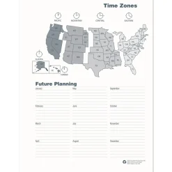 Discount 11 in. x 8.5 in. 24-Month (Jan 2026-Dec 2027) Recycled Ruled Monthly Planner - Black Cover Calendars & Planners