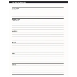 New 8.75 in. x 6.78 in. 14-Month (Dec 2025-Jan 2027) Recycled Ruled Monthly Planner - Black Cover Calendars & Planners