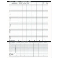 New 8.75 in. x 6.78 in. 14-Month (Dec 2025-Jan 2027) Recycled Ruled Monthly Planner - Black Cover Calendars & Planners