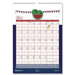 New 12 in. x 16.5 in. 12-Month (Jan-Dec 2026) Recycled Seasonal Wall Calendar Calendars & Planners