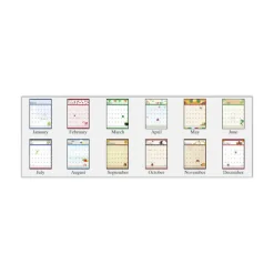 New 12 in. x 16.5 in. 12-Month (Jan-Dec 2026) Recycled Seasonal Wall Calendar Calendars & Planners