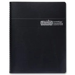 Sale 8.75 in. x 6.88 in. 12-Month (Jan-Dec 2026) Recycled 7-Day Planner - Black Cover Calendars & Planners