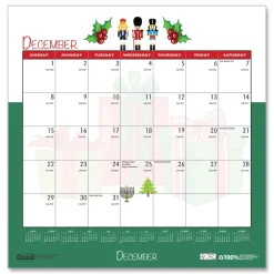 12 in. x 12 in. 12-Month (Jan-Dec 2026) Recycled Seasonal Wall Calendar Calendars & Planners