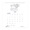 Outlet 11 in. x 14 in. 12-Month (Aug 2025-Jul 2026) Recycled Academic Zodiac Wall Calendar - Multicolor Sheets Calendars & Planners