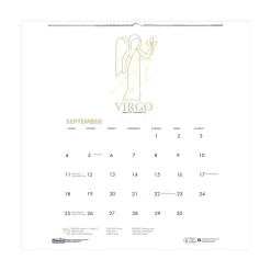 Outlet 11 in. x 14 in. 12-Month (Aug 2025-Jul 2026) Recycled Academic Zodiac Wall Calendar - Multicolor Sheets Calendars & Planners