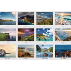 Clearance Earthscapes 18.5 in. x 13 in. 12-Month (Jan to Dec) 2026 Recycled Desk Pad Calendar - Multicolor Calendars & Planners