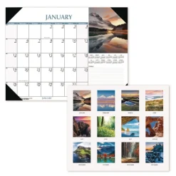 Outlet Earthscapes 22 in. x 17 in. 12-Month (Jan to Dec) 2026 Scenic Desk Pad Calendar - Scenic Photos Calendars & Planners