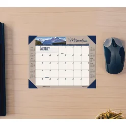 Discount Earthscapes 22 in. x 17 in. 12-Month (Jan-Dec) 2026 Recycled Monthly Desk Pad Calendar - Motivational Photos Calendars & Planners