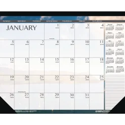 Discount Earthscapes 22 in. x 17 in. 12-Month (Jan to Dec) 2026 Recycled Desk Pad Calendar - Multicolor Calendars & Planners