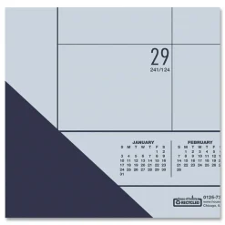 Online EcoTones 22 in. x 17 in. 12-Month (Jan-Dec) 2026 Recycled Monthly Desk Pad Calendar - Ocean Blue/Black Calendars & Planners