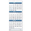 Best 14-Month: June 2025 to July 2026 8 in. x 17 in. Academic Year Recycled Three-Month Format Wall Calendar - White Sheets Calendars & Planners