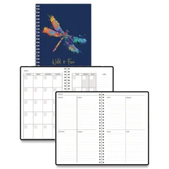 Clearance Recycled Non-Dated Monthly/Weekly Wild and Free Planner - Multicolor Cover Paper & Printables