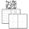 Best Recycled Non-Dated Monthly/Weekly Abstract Faces Planner - Black/White Cover Paper & Printables