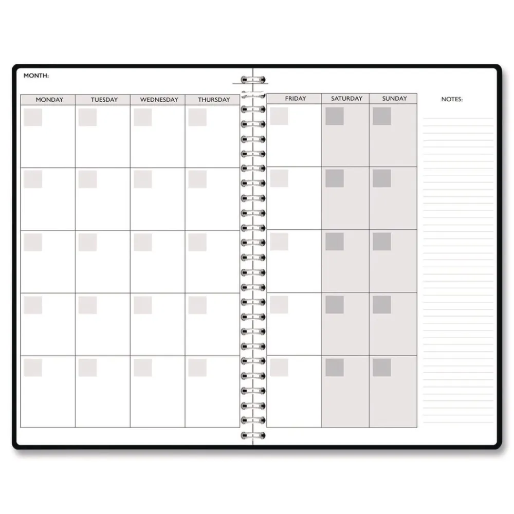Best Recycled Non-Dated Monthly/Weekly Abstract Faces Planner - Black/White Cover Paper & Printables