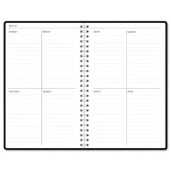 Discount Recycled Non-Dated Monthly/Weekly Black and White Floral Planner - Black/White Cover Paper & Printables