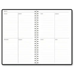 New Recycled Non-Dated Monthly/Weekly Flower Tiles Planner - Tan/Black/White Cover Paper & Printables