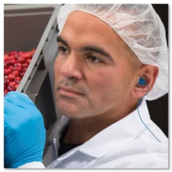 Online TrustFit Trak 29 dB NRR Detectable Reusable Corded Foam Earplugs - One Size Fits Most Blue (1000/Carton) Ear Protection