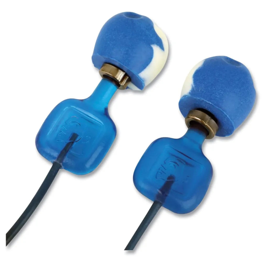Online TrustFit Trak 29 dB NRR Detectable Reusable Corded Foam Earplugs - One Size Fits Most Blue (1000/Carton) Ear Protection