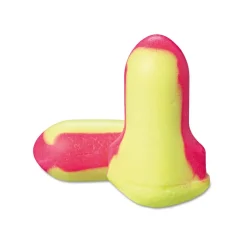 Hot LL-1-D Laser Lite Single-Use Cordless Earplugs - Magenta/Yellow (500 Pairs/Box) Jobsite Accessories