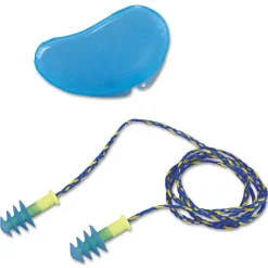 FUS30-HP 100-Pair Fusion 27 dB Corded Multiple-Use Earplugs - Blue/White, Regular Jobsite Accessories