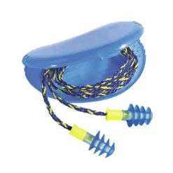 FUS30-HP 100-Pair Fusion 27 dB Corded Multiple-Use Earplugs - Blue/White, Regular Jobsite Accessories