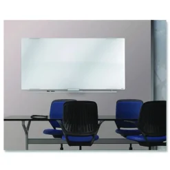 Best Clarity 72 in. x 36 in. Glass Dry Erase Board with Aluminum Trim - White Surface Office Presentation Supplies