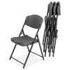 Online Rough n Ready 18 in. Seat Height Commercial Folding Chair Supports Up to 350 lb - Charcoal Seat/Back/Charcoal Base (4/Pack) Office Furniture & Lighting