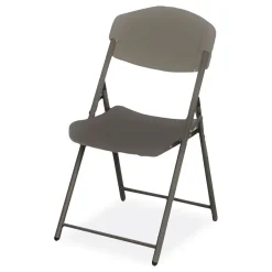 Online Rough n Ready 18 in. Seat Height Commercial Folding Chair Supports Up to 350 lb - Charcoal Seat/Back/Charcoal Base (4/Pack) Office Furniture & Lighting