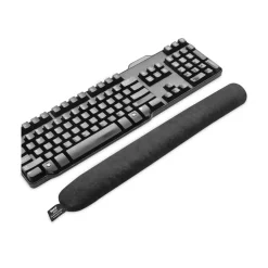 Hot 17.75 in. x 3 in. Keyboard Wrist Cushion - Black Office Furniture & Lighting