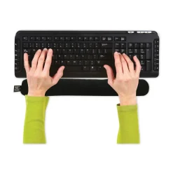 Hot 17.75 in. x 3 in. Keyboard Wrist Cushion - Black Office Furniture & Lighting
