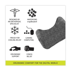 Discount 5.75 in. x 3.75 in. Mouse Wrist Cushion - Gray Office Furniture & Lighting