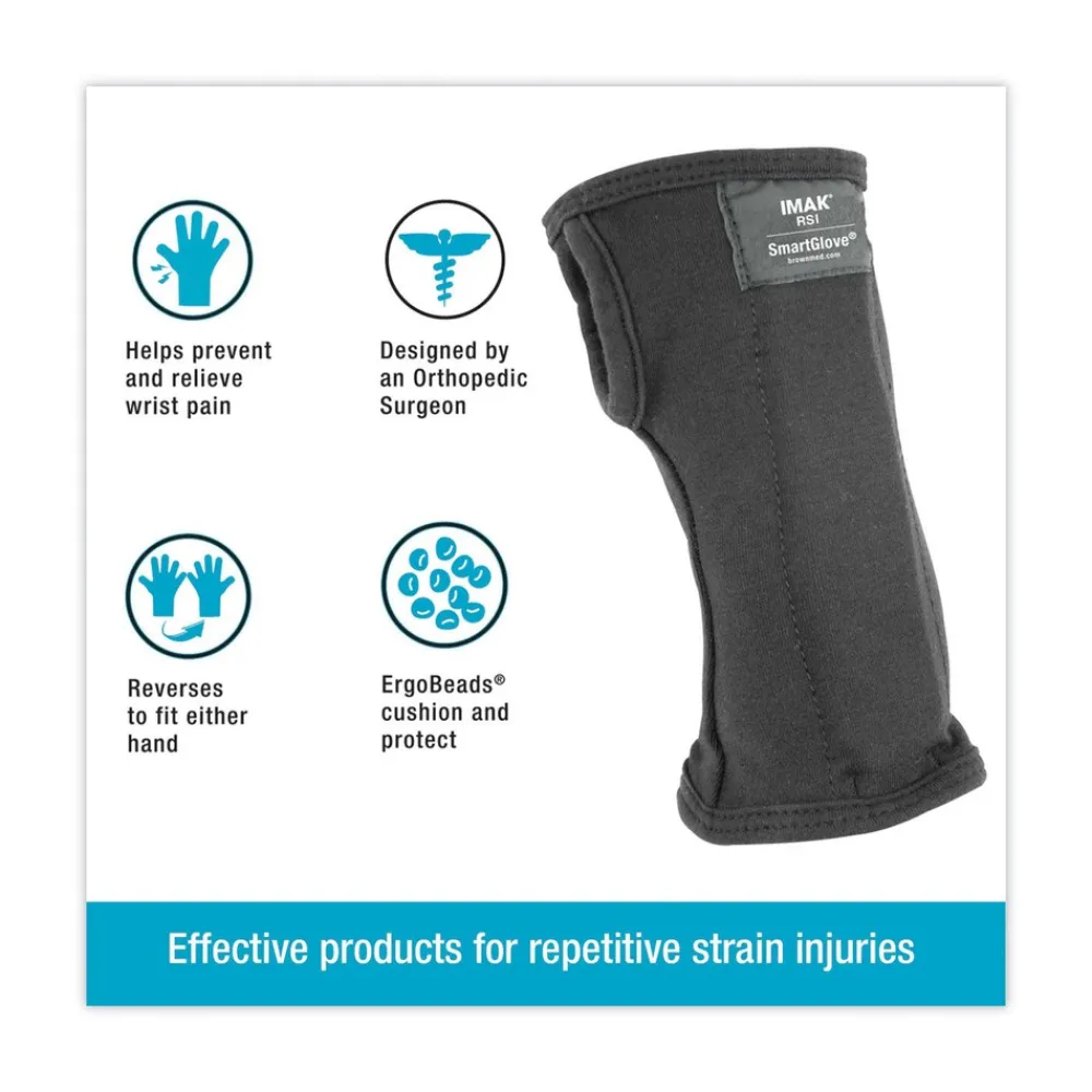 Discount SmartGlove Wrist Wrap Fits Hands Up to 3.75 in. Wide - Medium Black Office Furniture & Lighting