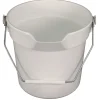 Best 10.63 in. Diameter 10 quart Polypropylene Deluxe Heavy-Duty Bucket - Gray Cleaning & Janitorial Supplies