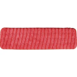 New 18 in. x 5 in. Microfiber Wet Mops - Red Cleaning & Janitorial Supplies