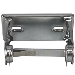 New 6.5 in. x 4.5 in. x 2.75 in. Single Roll Toilet Tissue Dispenser - Chrome (12/Carton) Paper & Dispensers