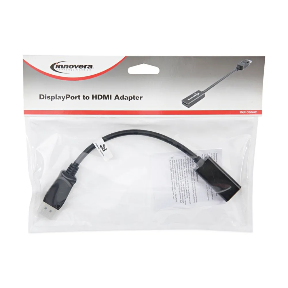 Hot 0.65 ft. DisplayPort-HDMI Adapter - Black Office Electronics & Batteries