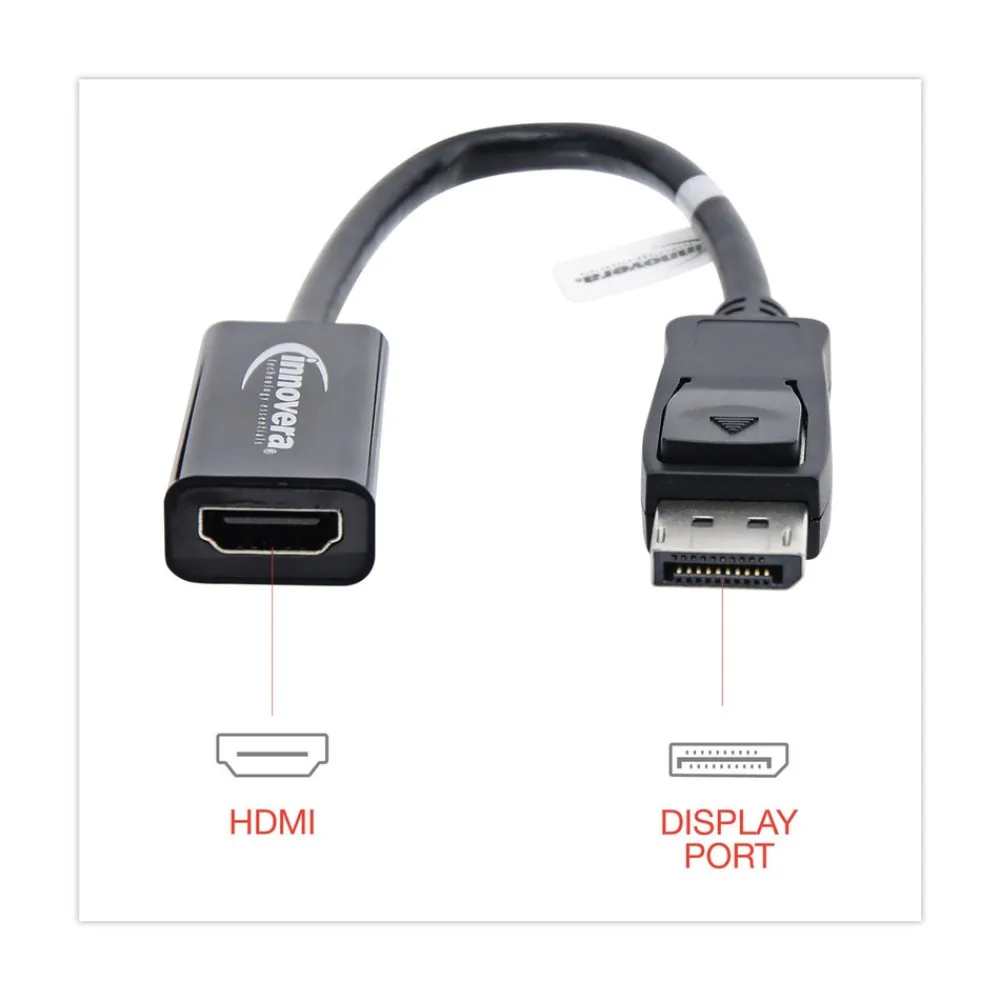 Hot 0.65 ft. DisplayPort-HDMI Adapter - Black Office Electronics & Batteries