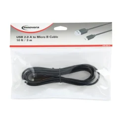 Online 10 ft. USB to Micro USB Cable - Black Office Electronics & Batteries